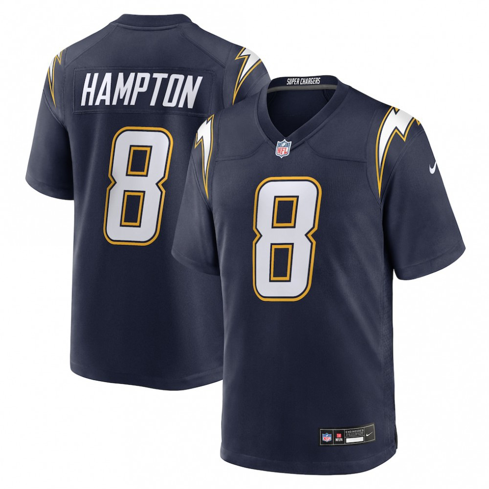 Omarion Hampton Los Angeles Chargers Nike Alternate Super Chargers Game Player Jersey - Navy-GridironStore